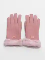 Розовый перчатки женские