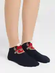 Черный носки новогодние