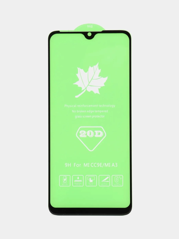 Защитное стекло 20D на Xiaomi / Redmi Note 8T / Redmi 8A / Redmi 8 / Mi A3 / Mi 9SE / Mi 7