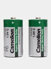 Батарейка Camelion R14 BL-2 (R14P-BP2G 1,5В), в упаковке 2 штуки