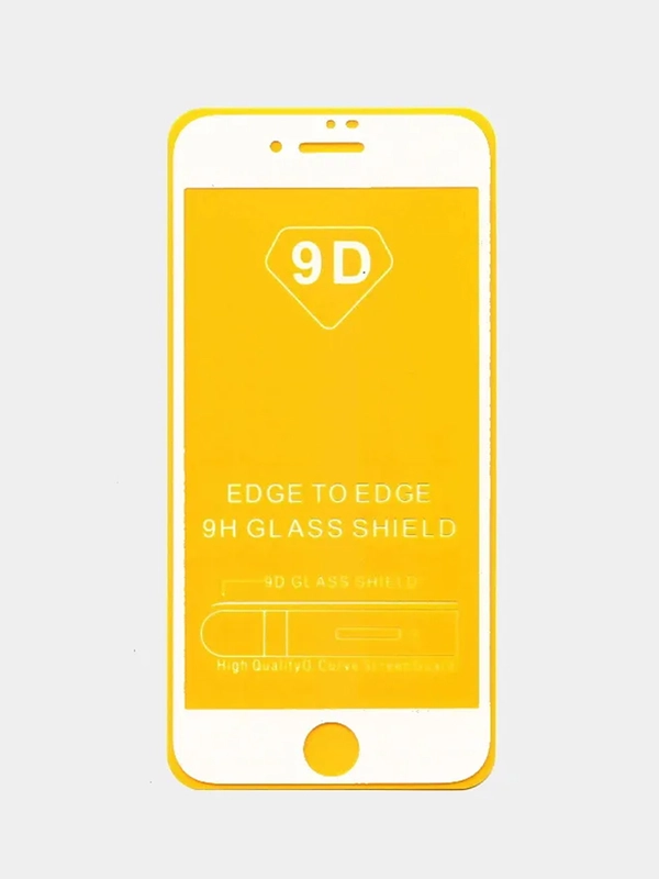 Защитное стекло 9D для iPhone SE 2020 / 7 / 8, белое