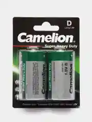 Батарейка Camelion R20 BL-2 (R20P-BP2G 1,5В) упаковка 2 шт