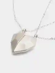 Серебряный парные подвески с сердцем