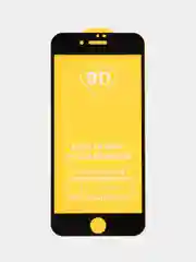 Черный защитное стекло 9D на Apple iPhone 7, 7+, 8, 8 plus, X, XR, Xs, 11/11 Pro, с черной рамкой