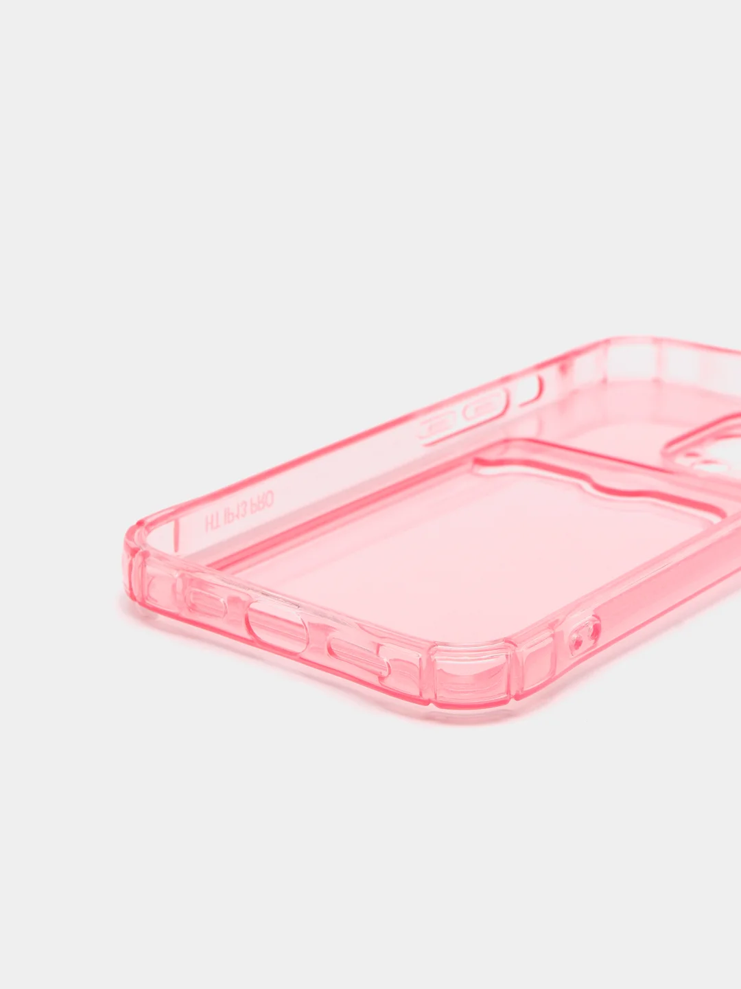 Розовый чехол с карманом для карт на iPhone XR, 11, 12, 13, Pro, Pro Max