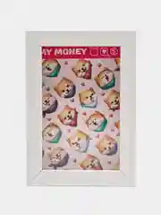 Бежевый меланж копилка интерьерная для монет и купюр