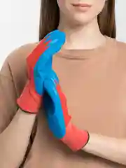 Перчатки нейлоновые, с рифленым покрытием