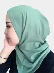 Мятный балаклава утеплённая, из флиса