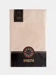 Скатерть DeNASTIA 140х200см, жаккард, цвет молочный (эффект потёртости)