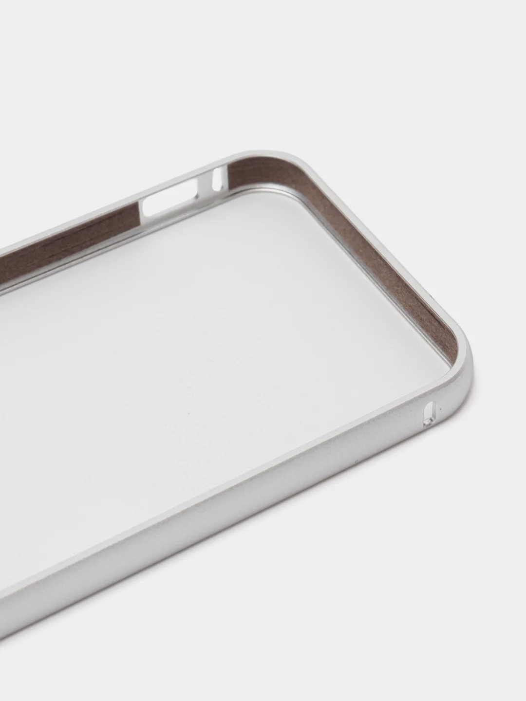 Серебряный бампер алюминевый для iPhone 5, 5S, SE