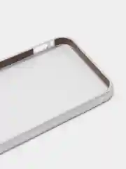 Серебряный бампер алюминевый для iPhone 5, 5S, SE