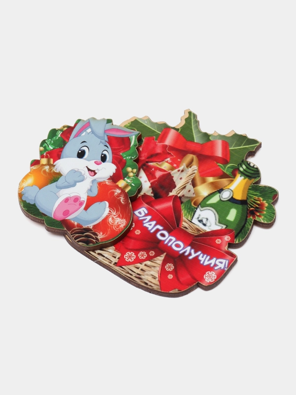 Объемный магнит, новогодний