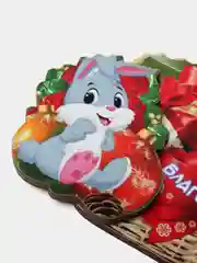 Алый объемный магнит, новогодний