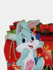 Красный объемный магнит, новогодний