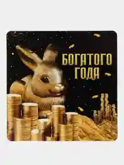 Желтый календарь 2023-2024 символ года зеленый Дракон / Магнит на холодильник/ Сувенир подарок