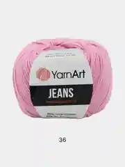 Розовый пряжа YarnArt Jeans комплект 3штуки 5штук (ч1) 55% Хлопок 45% Акрил 50г 160м Ярн Арт Джинс