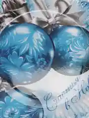 Голубой тарелка бумажная одноразовая "Счастливого Нового Года", 18 см, 10 шт