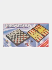 Игровой набор 3 в 1: шахматы, шашки, нарды