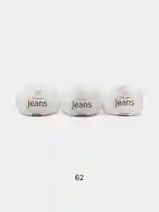 Белый пряжа YarnArt Jeans комплект 3штуки 5штук (ч1) 55% Хлопок 45% Акрил 50г 160м Ярн Арт Джинс