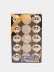 Золотой шары новогодние 15 шт d-4см и 12 шт d-6 см, елочные украшения, новогодние украшения