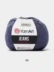 Синий меланж пряжа YarnArt Jeans комплект 3штуки 5штук (ч1) 55% Хлопок 45% Акрил 50г 160м Ярн Арт Джинс