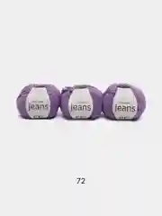 Пурпурный пряжа YarnArt Jeans комплект 3штуки 5штук (ч1) 55% Хлопок 45% Акрил 50г 160м Ярн Арт Джинс