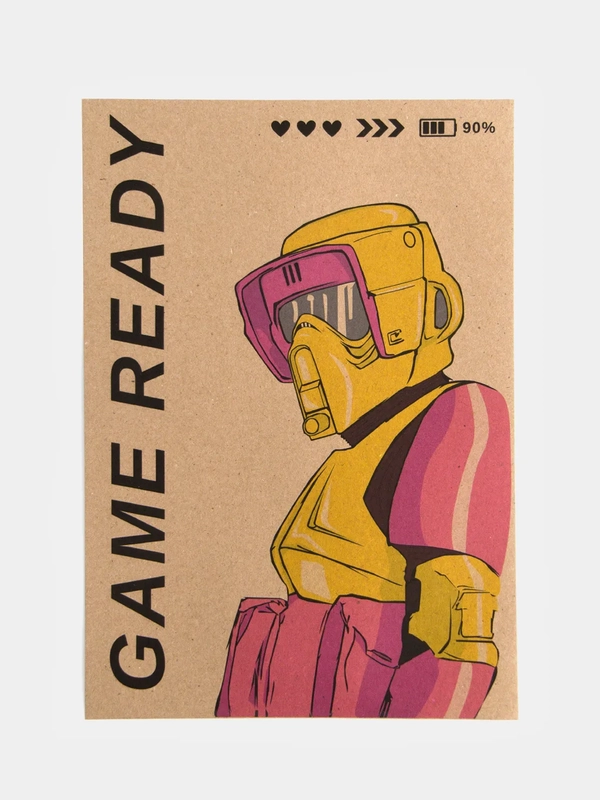 Постер игровой "Ready Game", A3