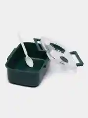 Тёмно-бирюзовый ланч-бокс "Гарден", для хранения продуктов, 1,15 л