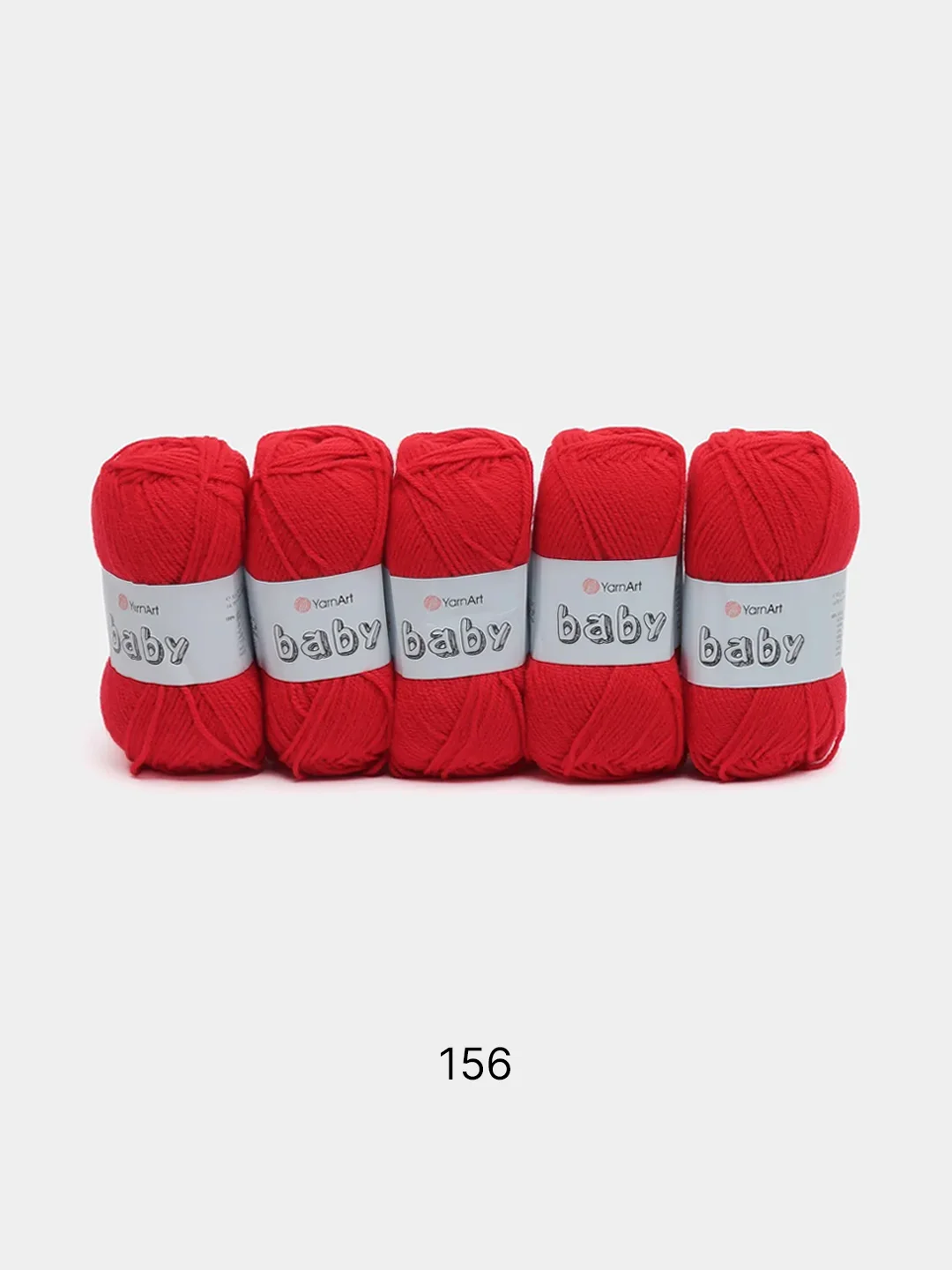 Алый пряжа YarnArt Baby, 1-5 штук, акрил, 50 г, 150 м
