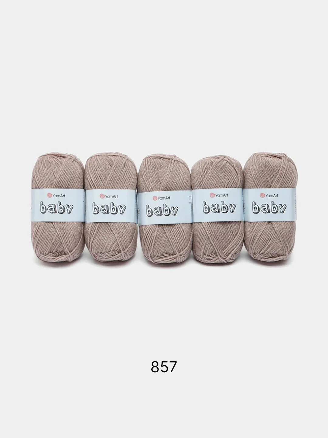 Бежевый меланж пряжа YarnArt Baby, 1-5 штук, акрил, 50 г, 150 м