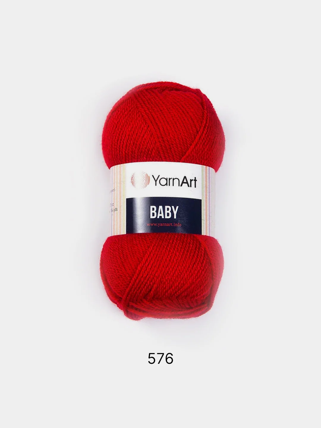 Красный пряжа YarnArt Baby, 1-5 штук, акрил, 50 г, 150 м