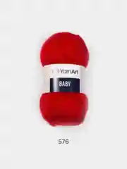 Красный пряжа YarnArt Baby, 1-5 штук, акрил, 50 г, 150 м