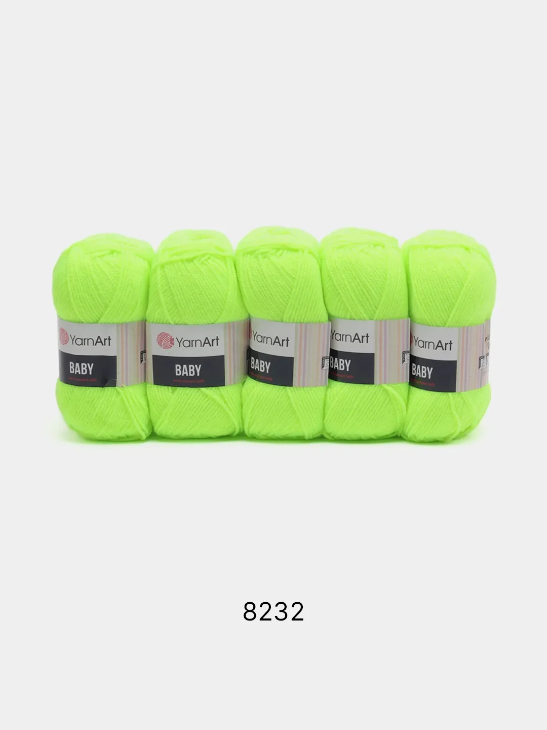 Лимонный пряжа YarnArt Baby, 1-5 штук, акрил, 50 г, 150 м