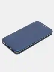 Синий чехол книжка на Huawei Nova 5, из экокожи, с карманом для карт