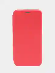 Красный чехол-книжка на Samsung Galaxy A6S, из экокожи, с карманом для карт