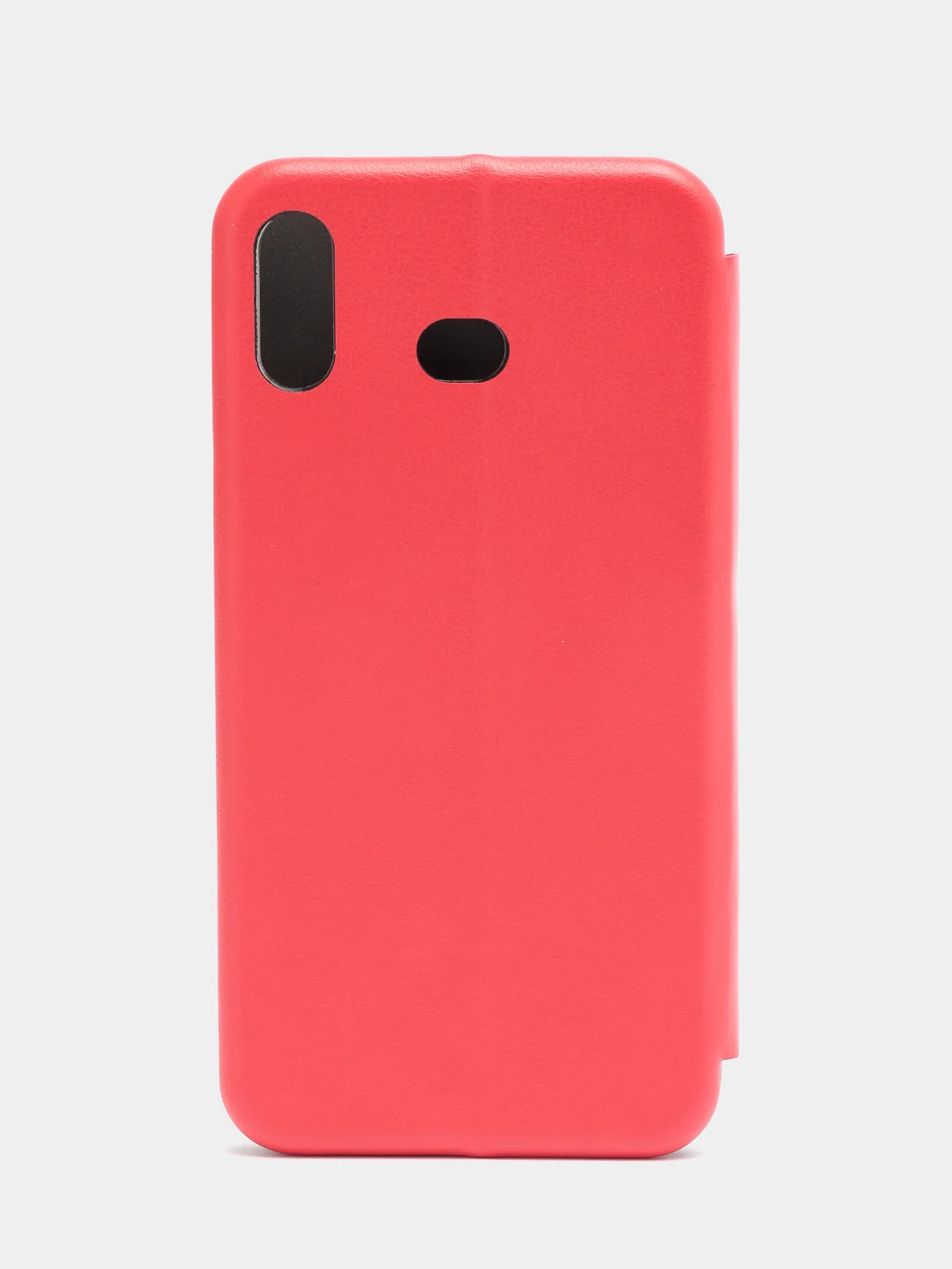 Красный чехол-книжка на Samsung Galaxy A6S, из экокожи, с карманом для карт