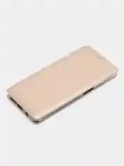 Золотой чехол-книжка на Xiaomi Redmi K30 / Poco X2, из экокожи, с карманом для карт