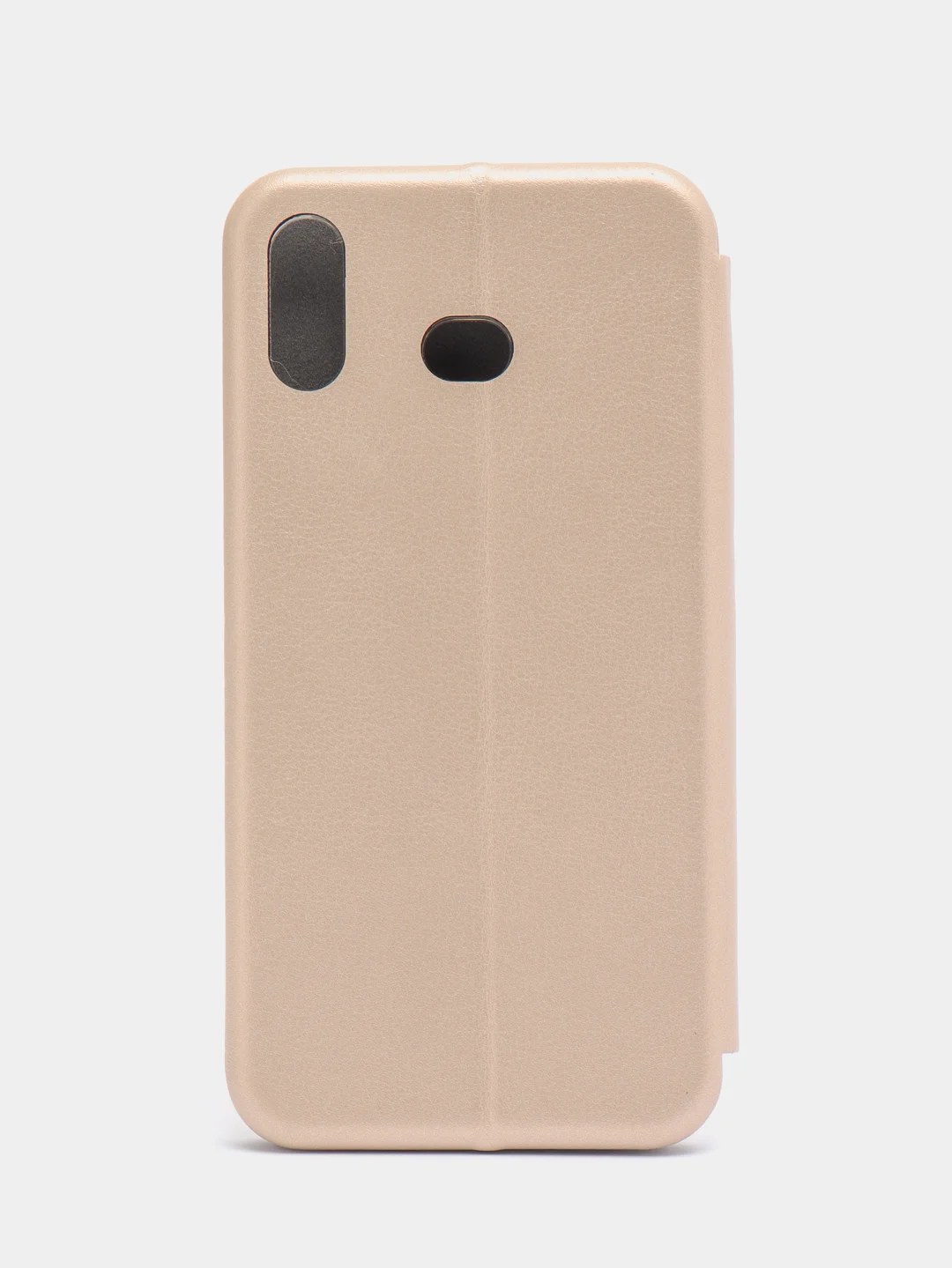Золотой чехол-книжка на Samsung Galaxy A6S, из экокожи, с карманом для карт