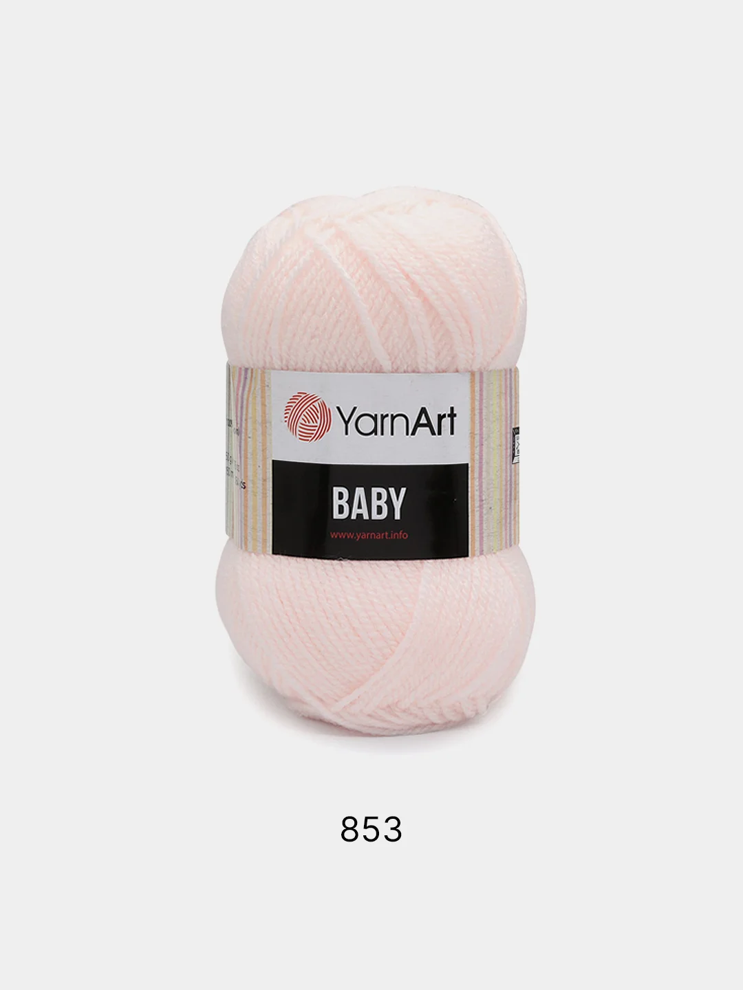 Прозрачный пряжа YarnArt Baby, 1-5 штук, акрил, 50 г, 150 м
