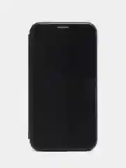 Черный чехол-книжка на Huawei Mate 10 из эко кожи, с карманом для карт