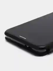 Черный чехол-книжка на Huawei Mate 10 из эко кожи, с карманом для карт