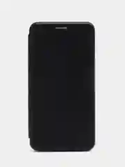 Черный чехол книжка из эко кожи с карманом для карт на Nokia 9 Pureview