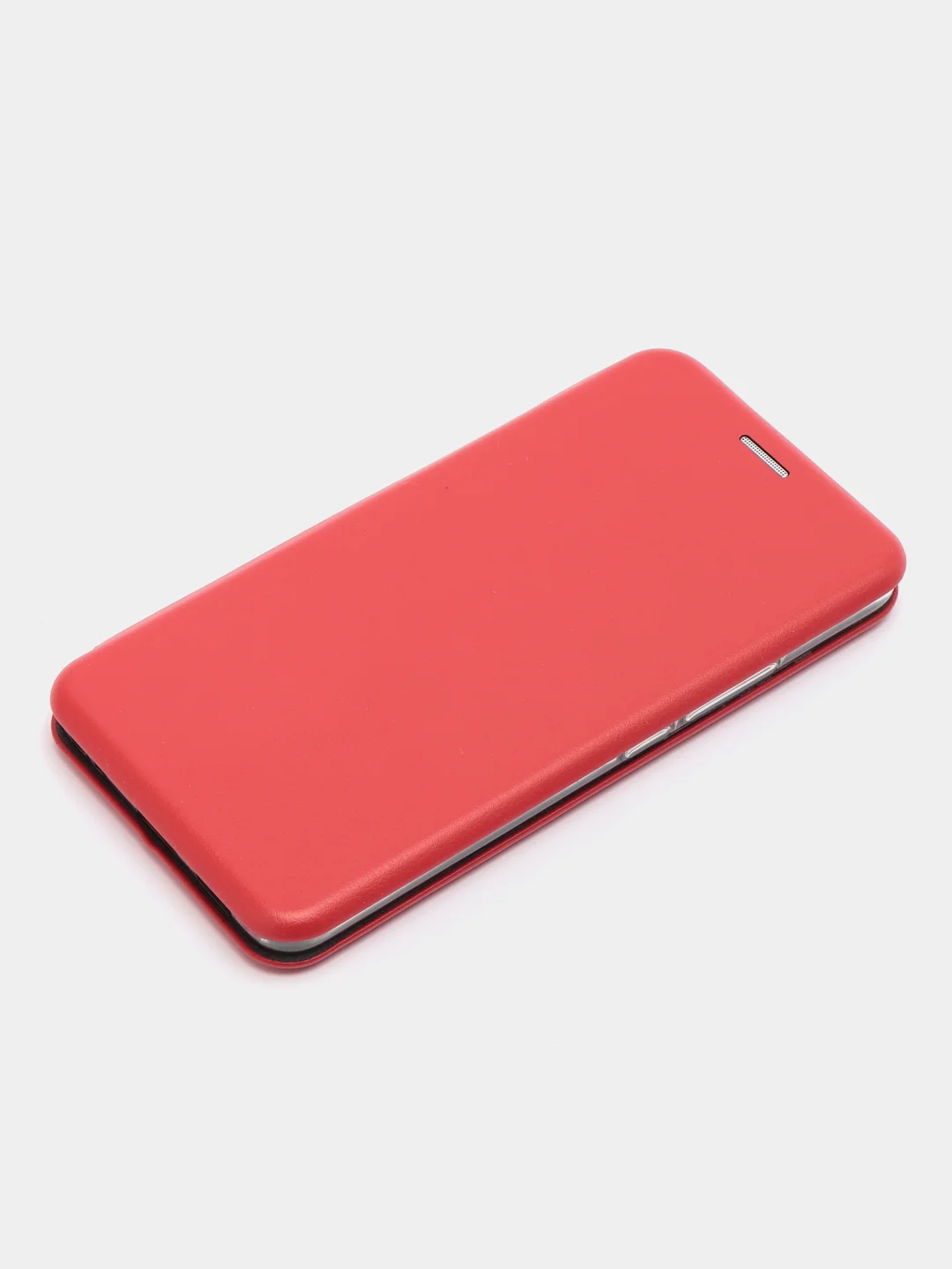 Красный чехол-книжка для Meizu U10, U20, из экокожи, с карманом для карт