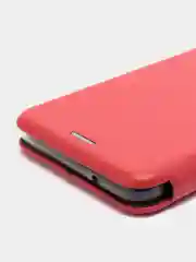 Красный чехол-книжка для Meizu U10, U20, из экокожи, с карманом для карт