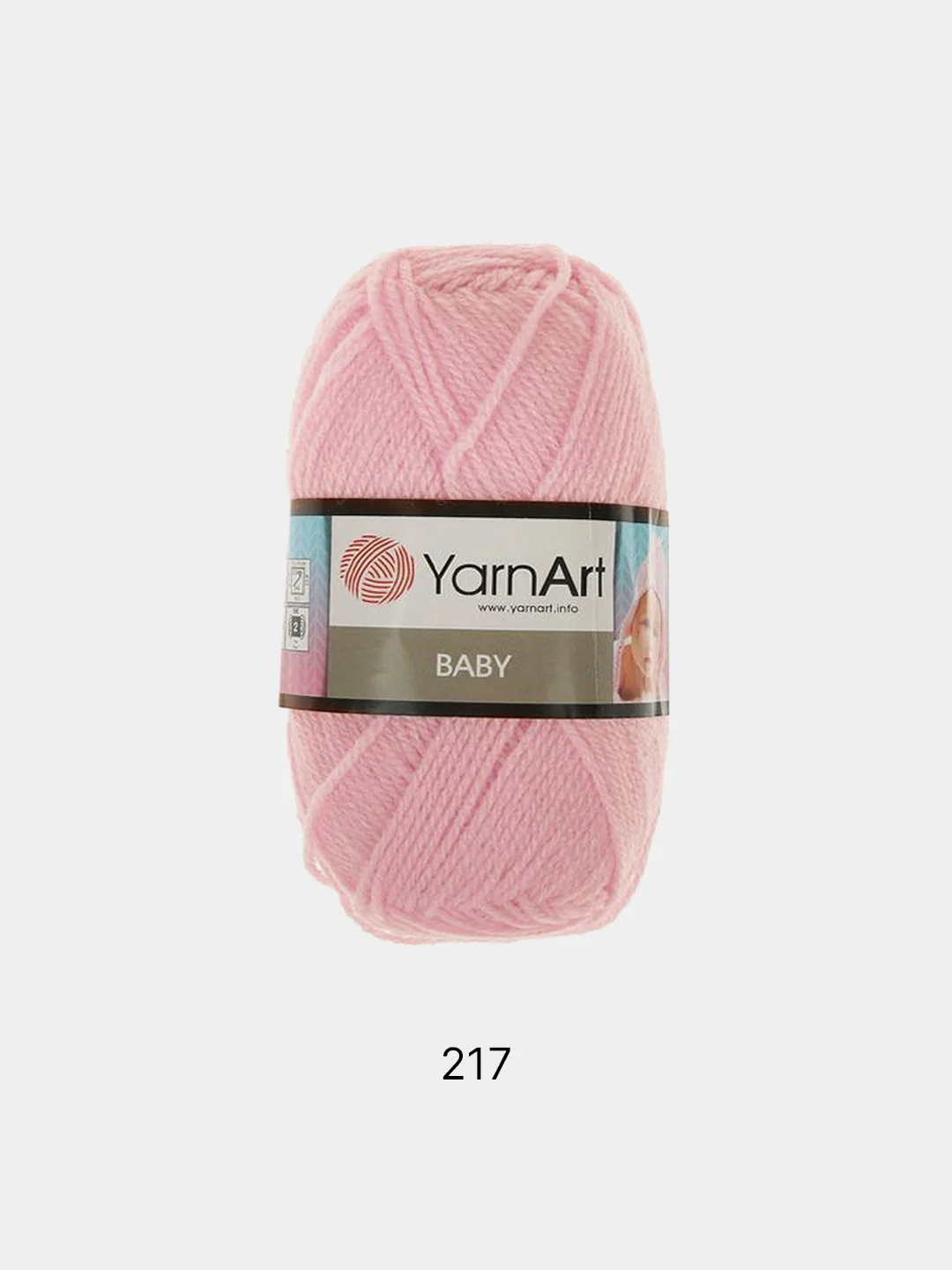 Розовый пряжа YarnArt Baby, 1-5 штук, акрил, 50 г, 150 м