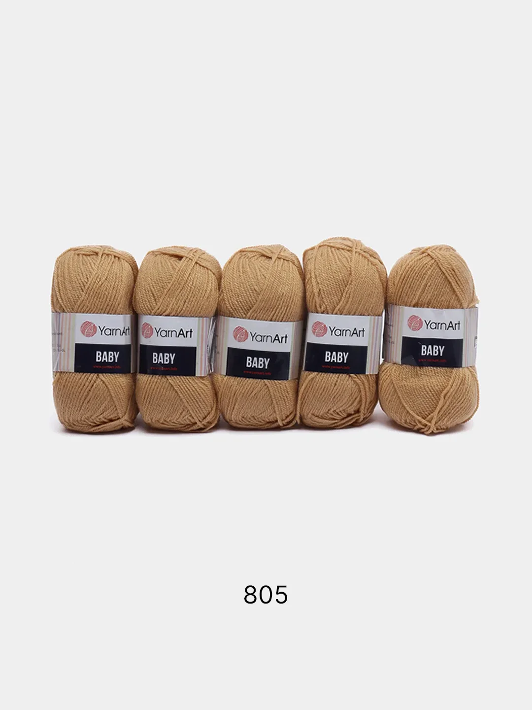 Светло-коричневый пряжа YarnArt Baby, 1-5 штук, акрил, 50 г, 150 м