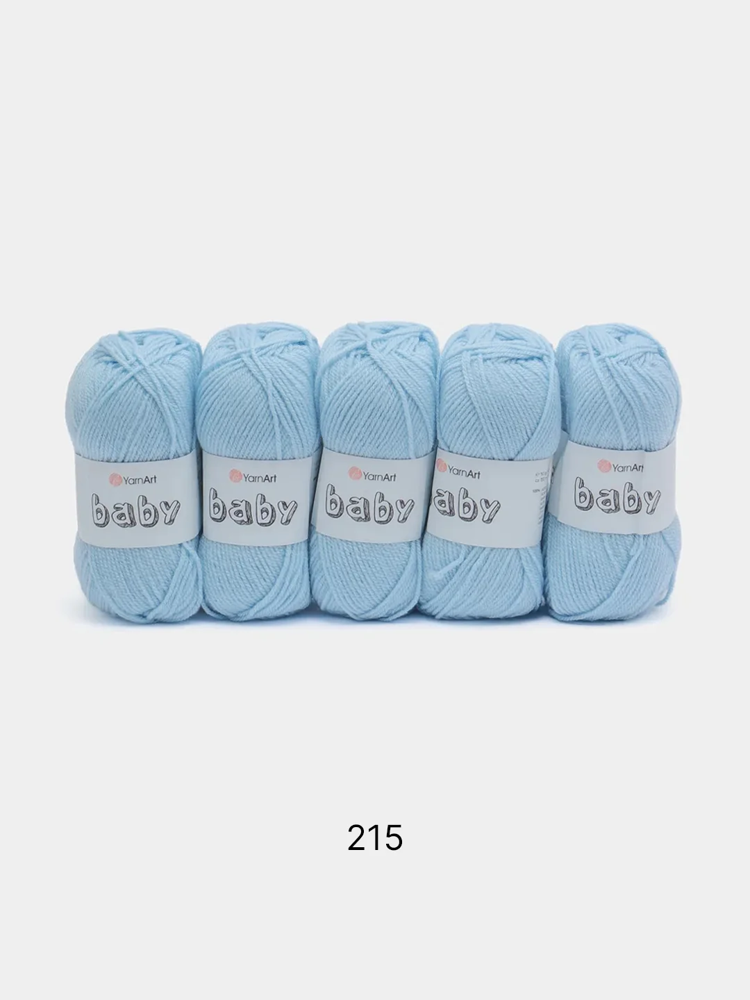 Светло-синий пряжа YarnArt Baby, 1-5 штук, акрил, 50 г, 150 м