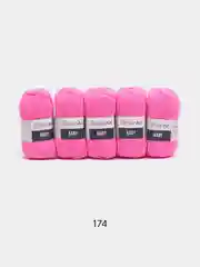Тёмно-розовый пряжа YarnArt Baby, 1-5 штук, акрил, 50 г, 150 м