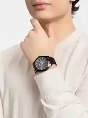 Черный часы мужские на магните, с коробкой