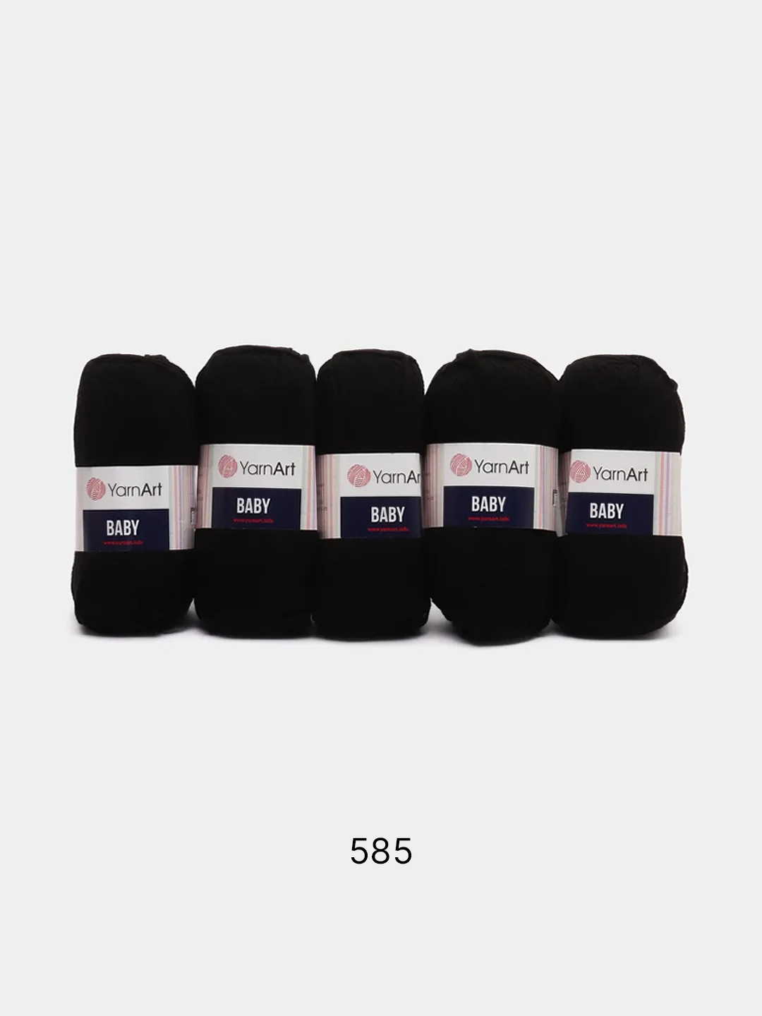 Черный пряжа YarnArt Baby, 1-5 штук, акрил, 50 г, 150 м